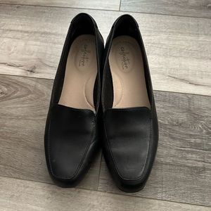 Clarks Black Loafers